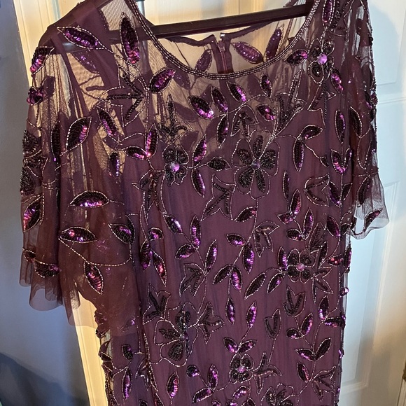 Adrianna Papell Dresses & Skirts - Adrianna Papell Purple Sequin Gown 22W NWT